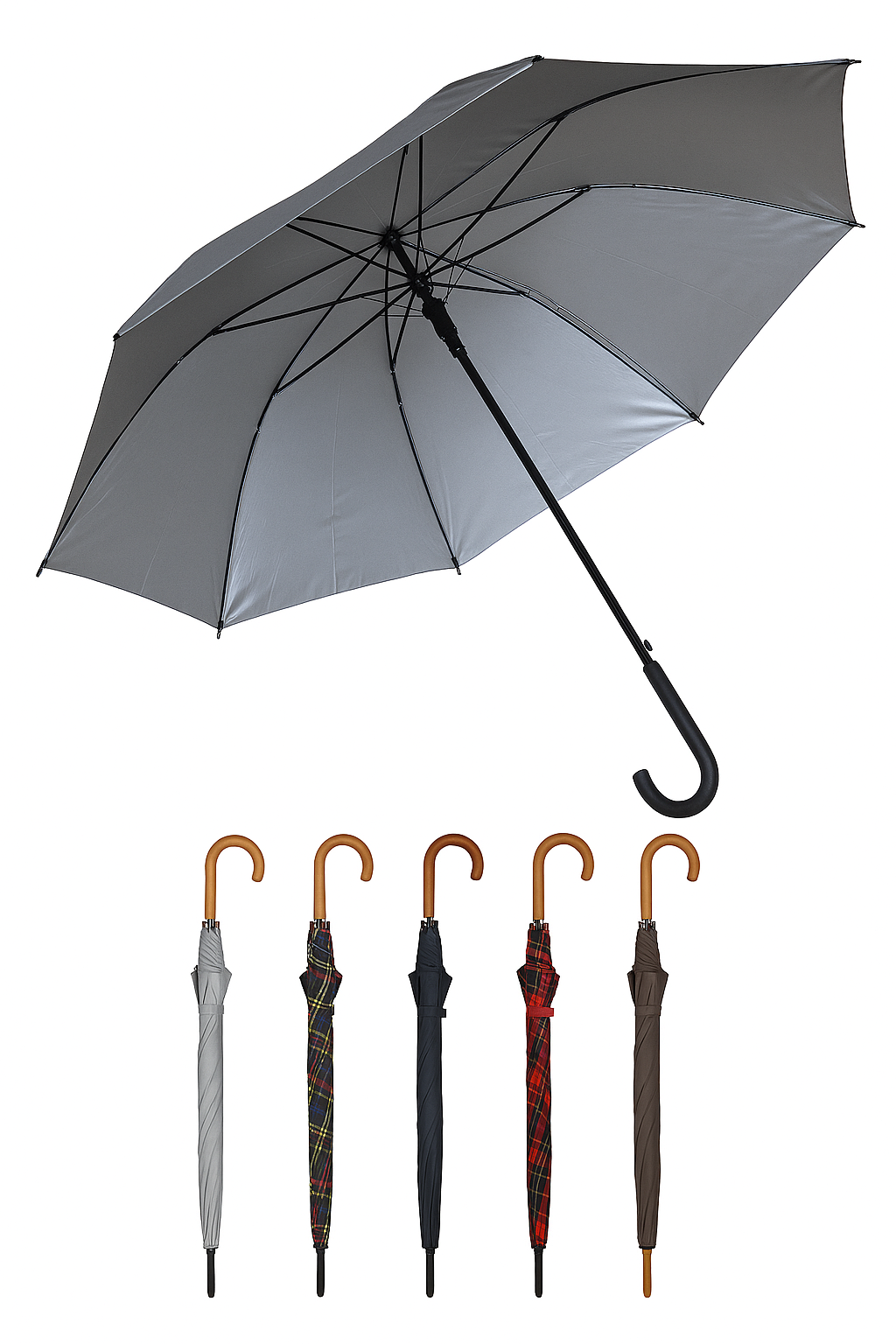 TNS ΟΜΠΡΕΛΑ ΜΠΑΣΤΟΥΝΙ 118cm - (6 ΧΡΩΜΑΤΑ)