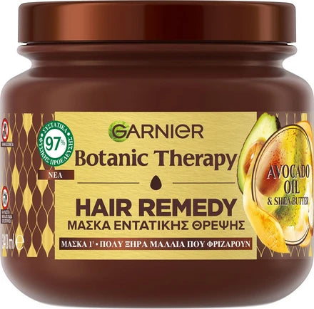 Garnier Botanic Therapy Avocado Oil & Shea Butter Μάσκα Μαλλιών για Επανόρθωση για Ξηρά Μαλλιά 340ml